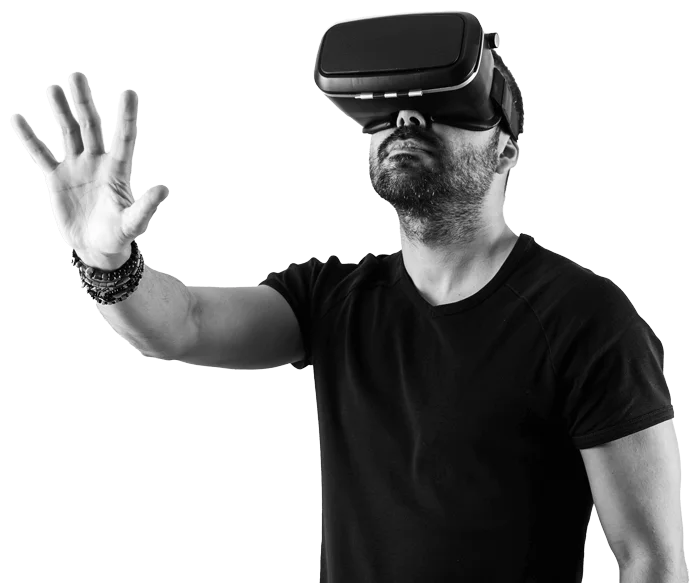 Learner exploring immersive tech experiences